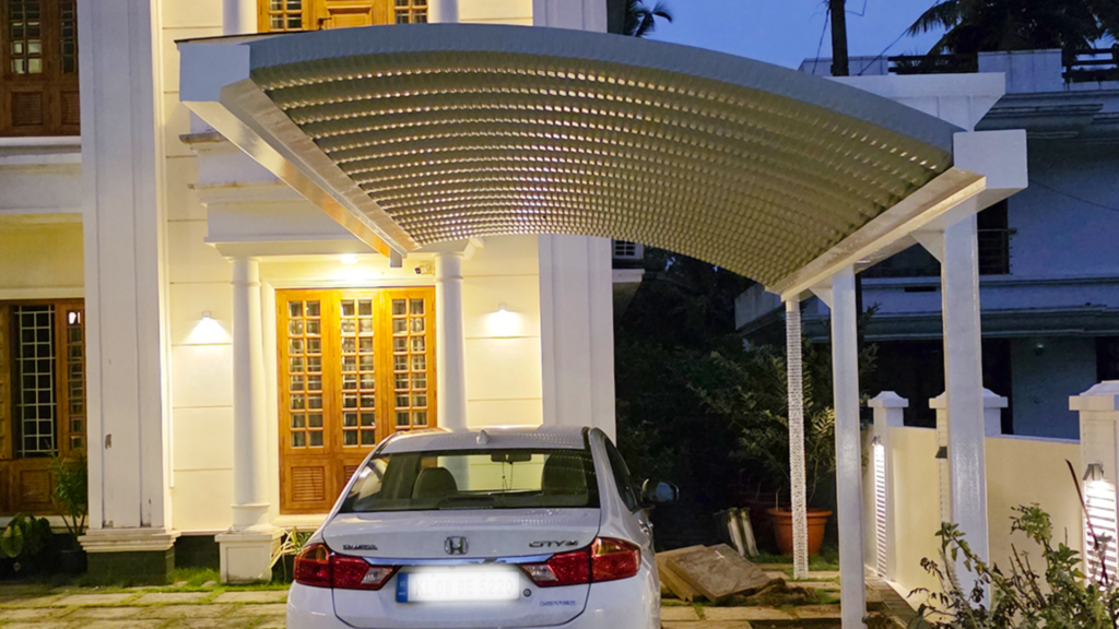 Cantilever Model Car Porch in Resident 